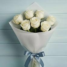 Букет 7 Белых роз Эдлесс Лав #REPLACE_PRED# Поныри