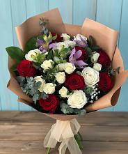 Букет цветов из:  Розы и Альстромерии в Поныри