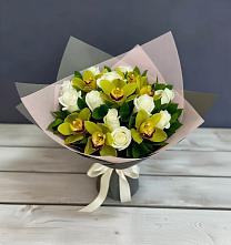 Букет цветов из:  Орхидеи и Розы в Поныри