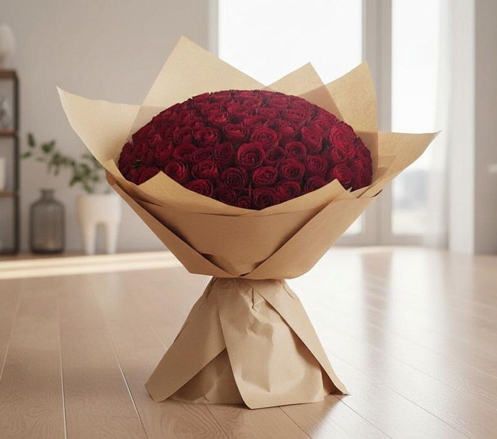 Букет 101 Красная роза в Поныри