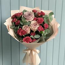 Букет цветов из:  Гвоздики и Розы #REPLACE_PRED# Поныри