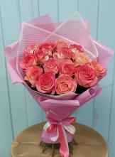 Букет 15 Розовых роз Равель в Поныри