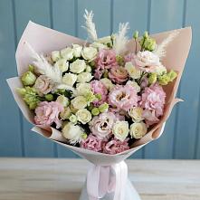 Букет цветов из:  Альстромерии и Розы в Поныри
