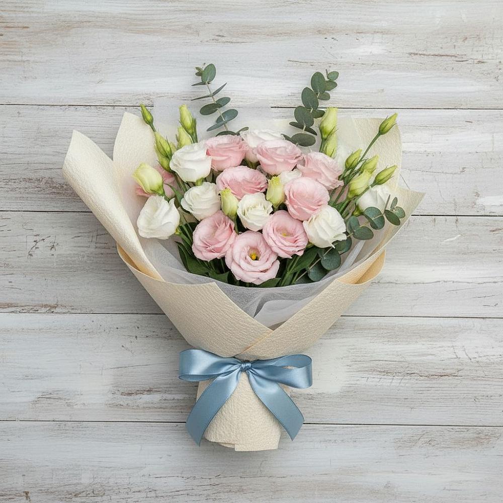 Букет цветов из: Лизиантусы в Поныри